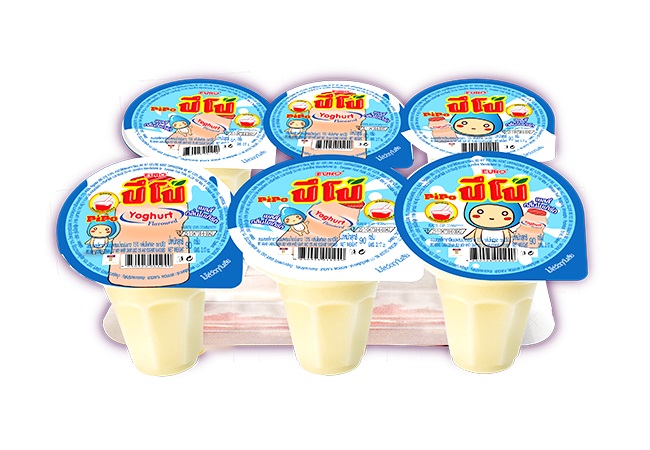 Gelatine Pipo gusto yogurt - Euro 6pz. x 135g.